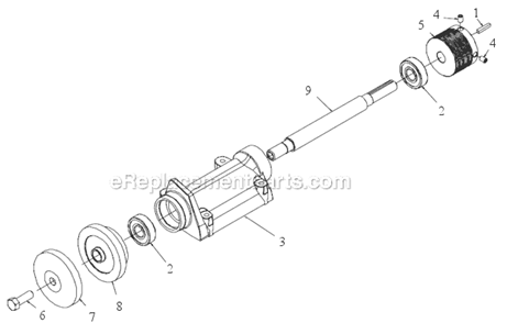 Page E Diagram and Parts List for MK-1280  MK Diamond Concrete Saw